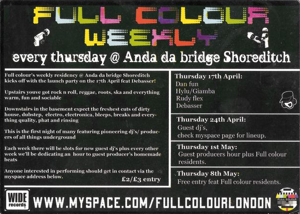 2008/04/17 Full Colour Weekly @ Anda Da Bridge (Back)